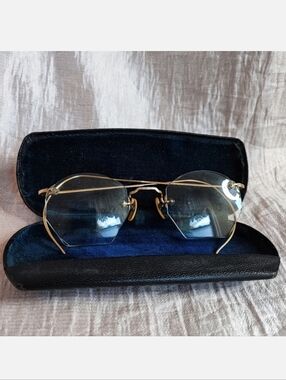 DIA FLEX DIAFLEX Vintage Antique 14kt Gold Filled Prescription Eye Glasses Case